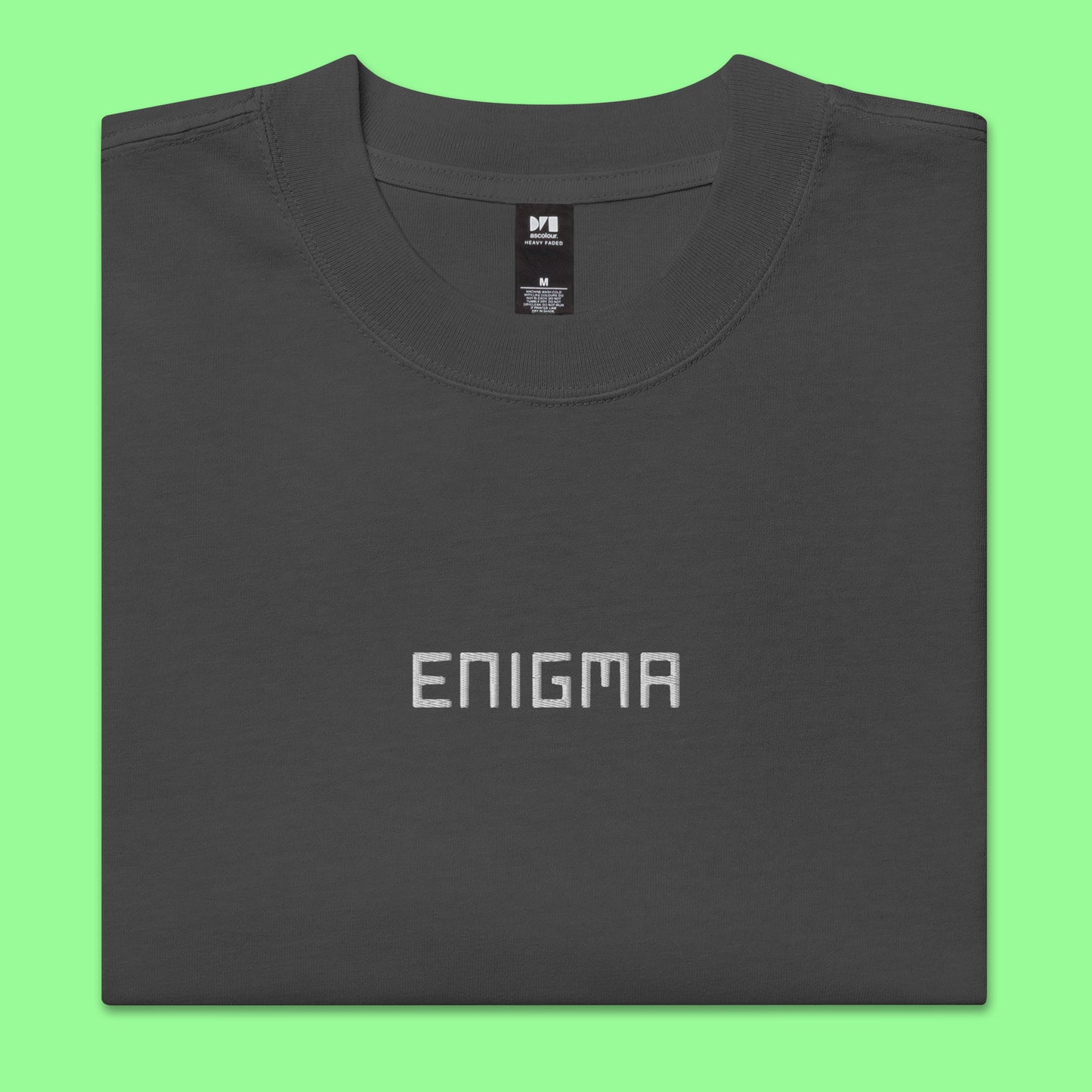 "Enigma" Oversized Faded Tee (Unisex)