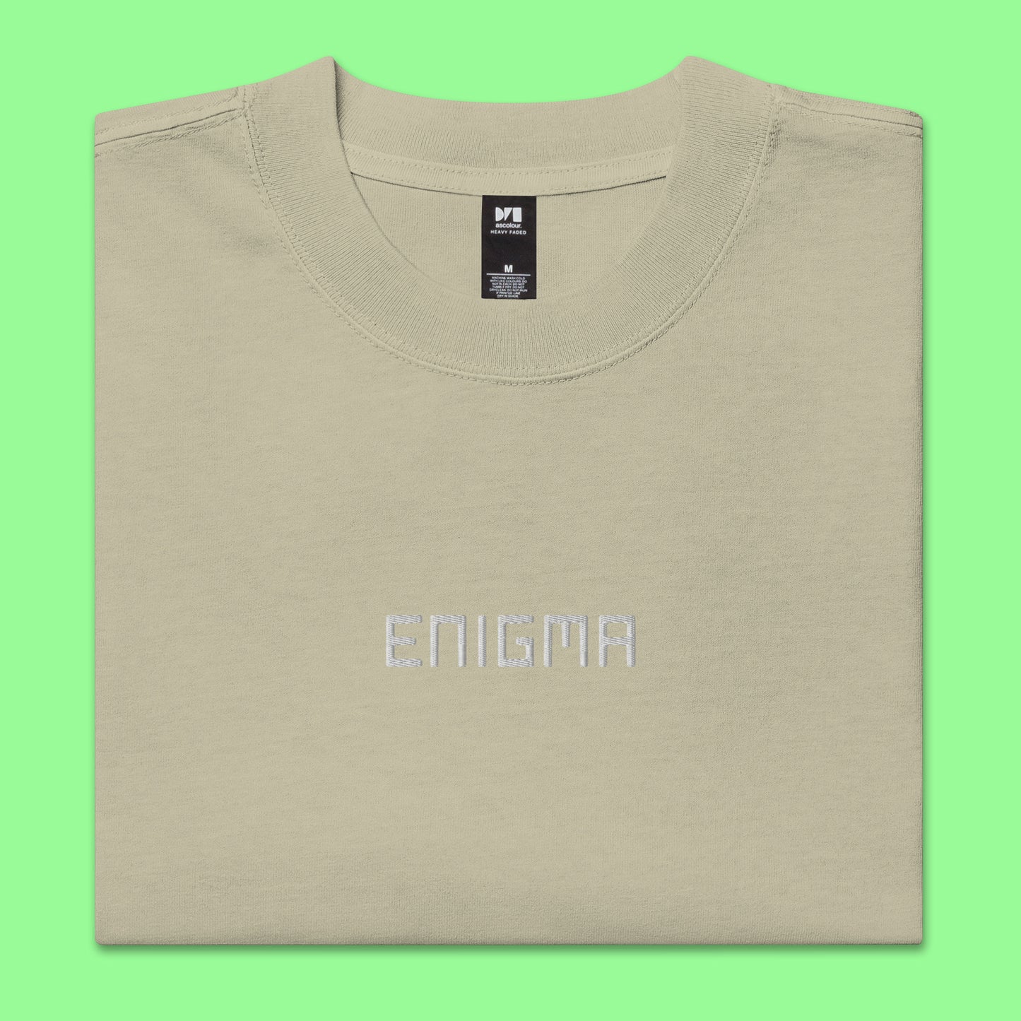 "Enigma" Oversized Faded Tee (Unisex)