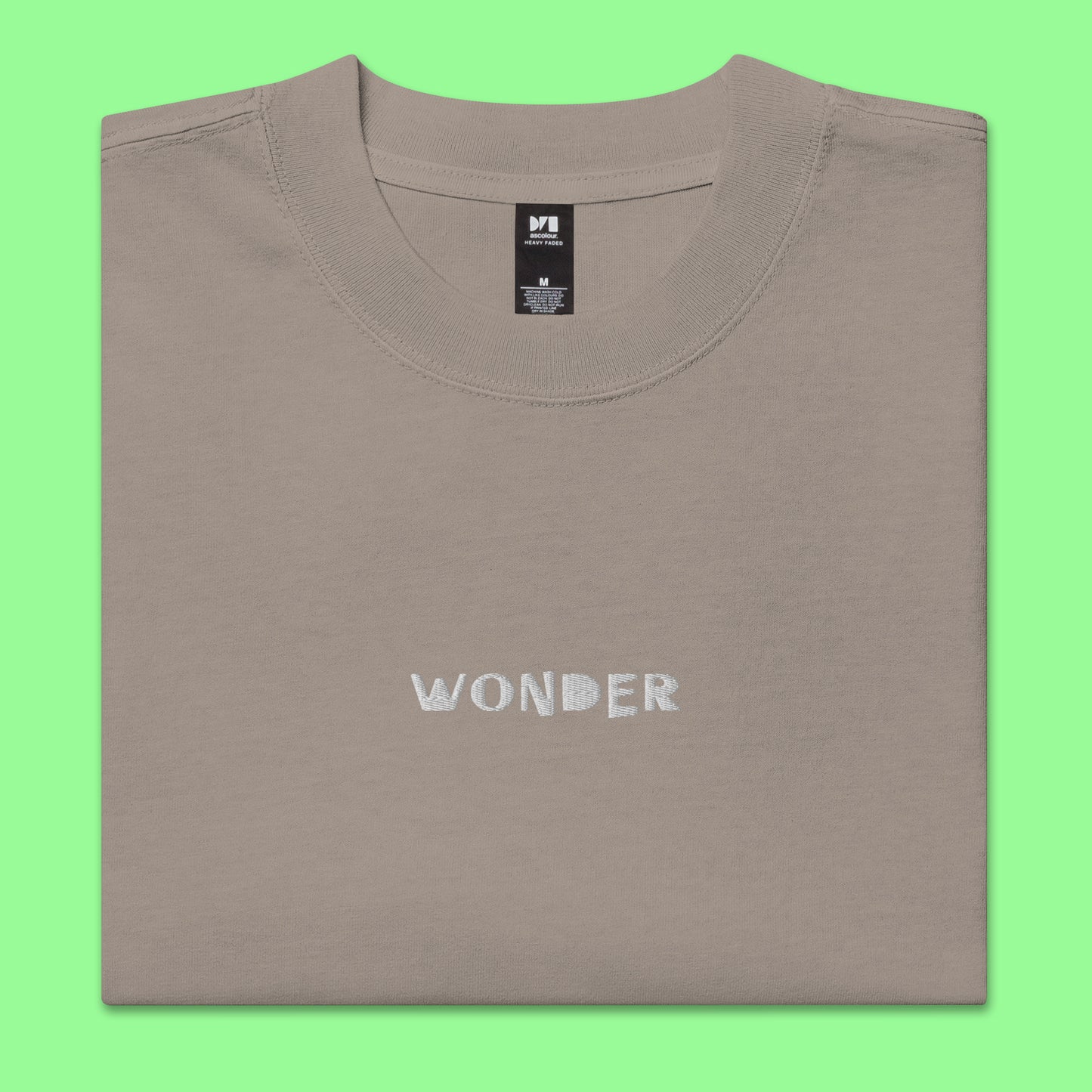 "Wonder" Oversized Faded Tee (Unisex)