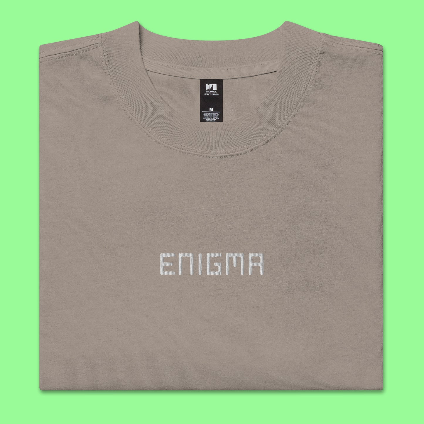 "Enigma" Oversized Faded Tee (Unisex)