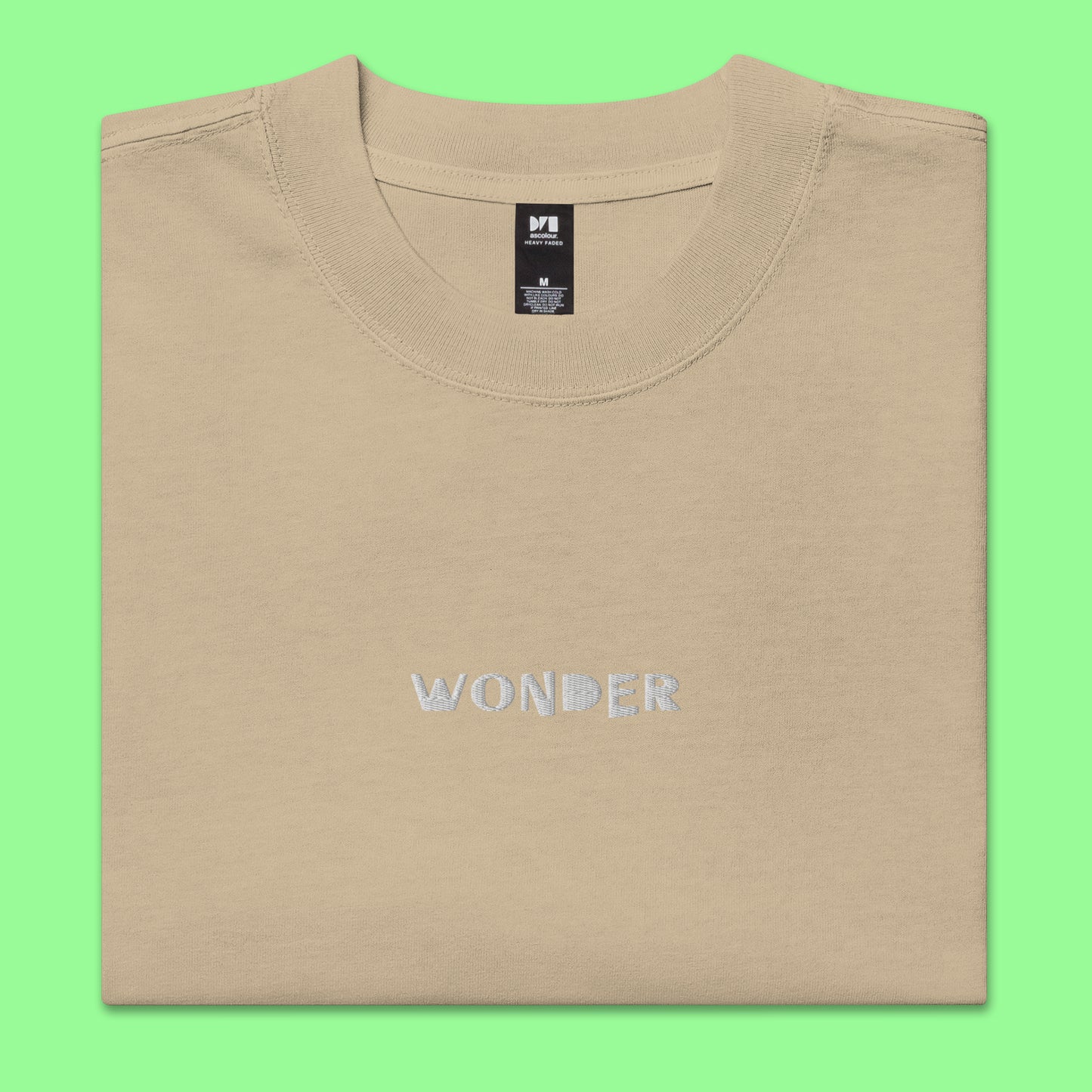 "Wonder" Oversized Faded Tee (Unisex)