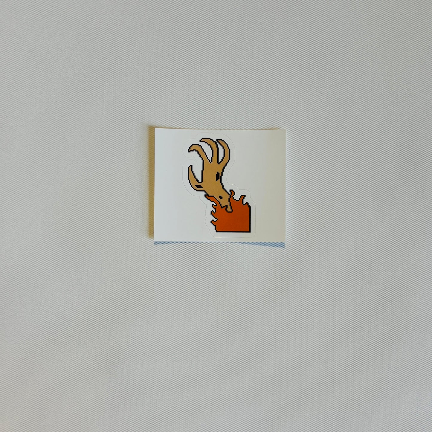 Burning Hand Premium Pixel Sticker